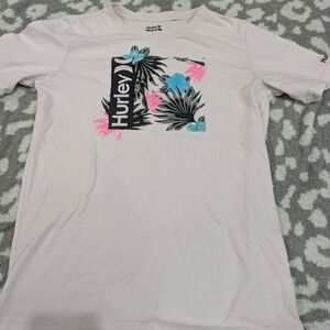 Hurley Kids Light Pink Tropical Graphic Tee